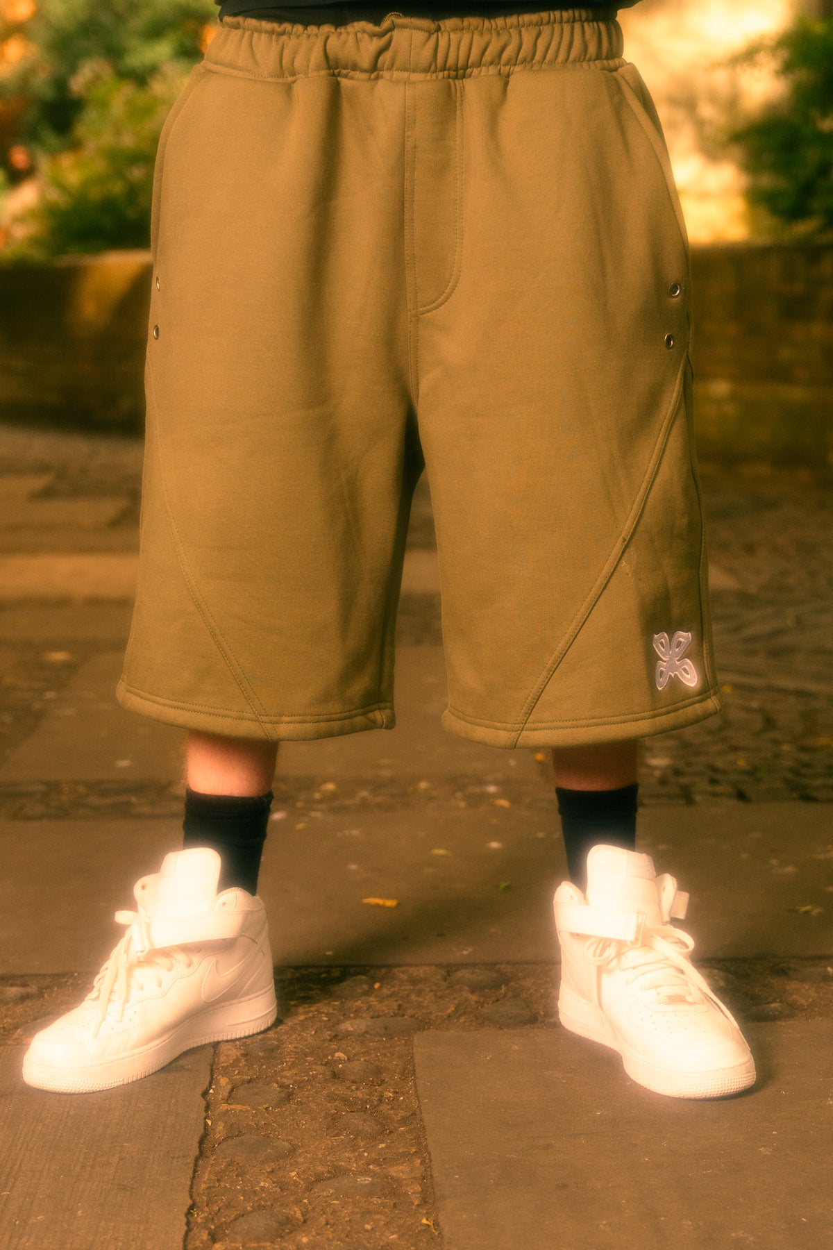Olive green standards shorts